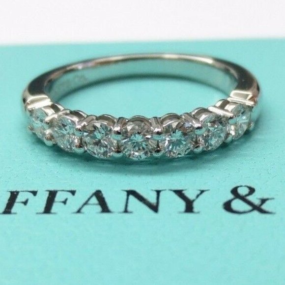 Tiffany & Co. Jewelry - Tiffany Forever Embrace Shared Diamond Eternity Wedding Ring 0.57ct 3mm